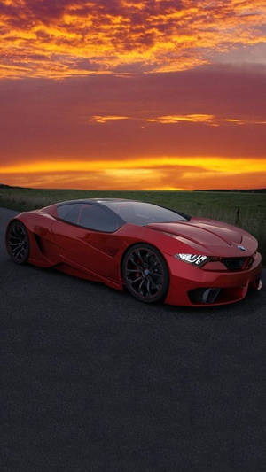 Red Bmw M Car Iphone Wallpaper