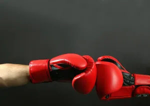 Red Boxing Gloves Bump Wallpaper
