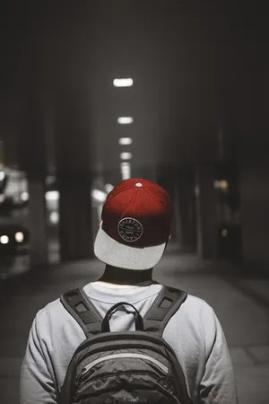 Red Brixton Cap Photography Wallpaper