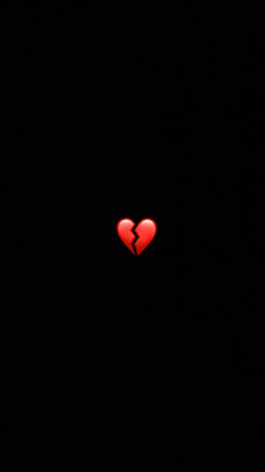 Red Broken Heart Iphone Wallpaper