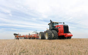 Red Buhler Versatile 400 Tractor Wallpaper