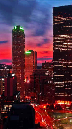 Red Buildings Aesthetic Tumblr Wallpaper