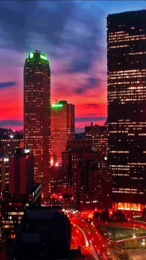 Red Buildings Aesthetic Tumblr Wallpaper