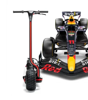 Red Bull Racing With Scooter Wallpaper