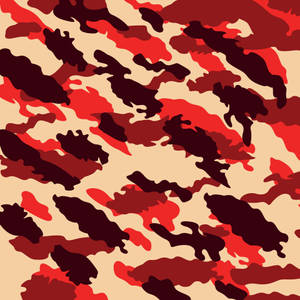 Red Camo Print To Stand Out Wallpaper