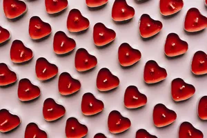 Red Candle For Heart Iphone Display Wallpaper