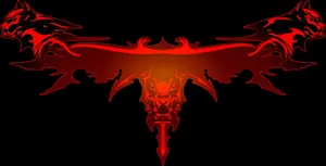 Red Cerberus Logo Wallpaper