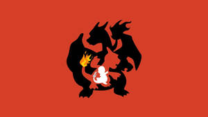 Red Charizard - An Intimidating Pokemon Fire Type Wallpaper