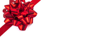 Red Christmas Bow Decoration Wallpaper