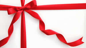 Red Christmas Bow Decoration Wallpaper