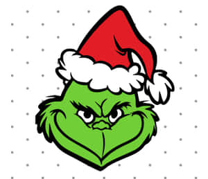 Red Christmas Hat Cute Grinch Wallpaper