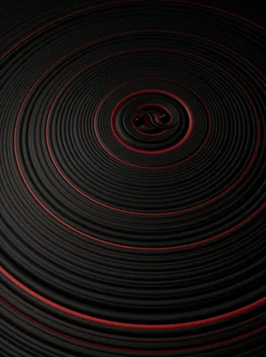 Red Circle Disc Wallpaper