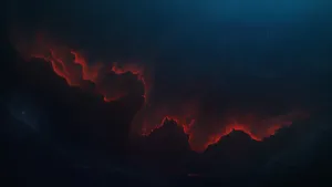 Red Clouds Psychedelic 4k Wallpaper