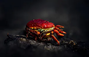Red Crab Burger Hybrid Creature Wallpaper