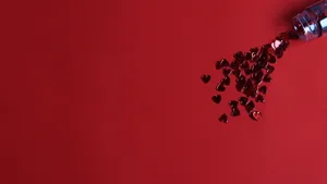 Red Cut Outs Pc Wallpaper