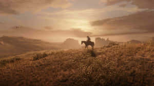 Red Dead Redemption2 Sunset Ride Wallpaper