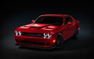 Red Dodge Challenger S R T Demon Studio Shot Wallpaper