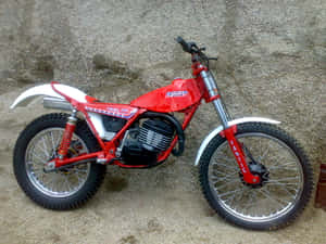 Red Fantic Trial200 Motorcycle Wallpaper