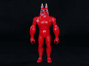 Red Figurewith Party Hat Wallpaper