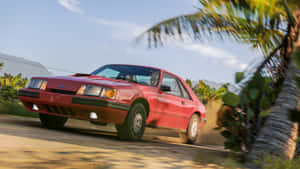 Red Ford Mustang S V Oin Motion Wallpaper