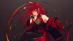 Red Fox Girl With Flowing Hair Wallpaper