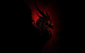 Red Gaming Dark Dragon Wallpaper