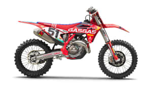 Red Gas Gas Motocross Bike Number51 Wallpaper