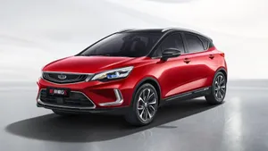 Red Geely Emgrand Side View Wallpaper