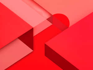 Red Google Pixel Material Wallpaper