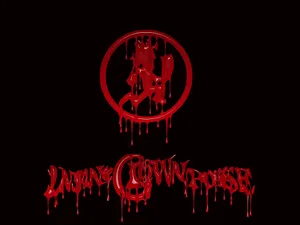 Red Gothic Band Logo Wallpaper
