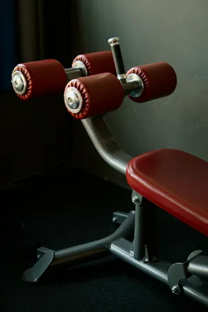 Red Gym Bench Equipment.jpg Wallpaper