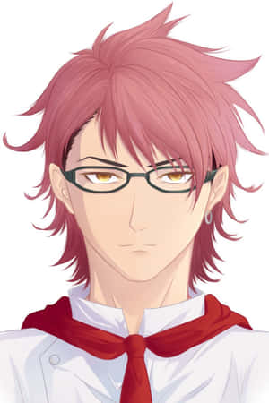 Red Haired Anime Chef Portrait Wallpaper
