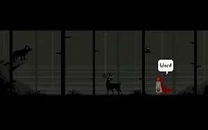 Red-haired Girl Aesthetic Pixel Art Wallpaper