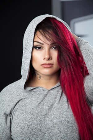 Red Haired Hoodie Portrait Wallpaper