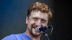 Red Haired Musician Performing Live Wallpaper