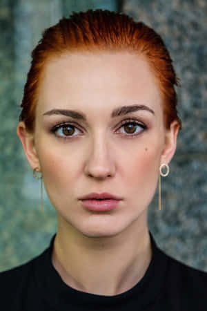 Red Haired Woman Portrait Wallpaper