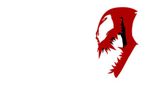 Red Head Carnage Minimalist Wallpaper