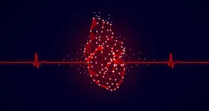 Red Heartbeat Infographic Wallpaper