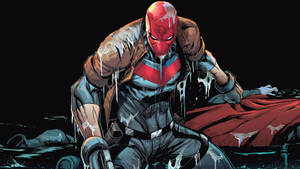 Red Hood Glaring Wallpaper