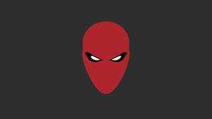 Red Hood Minimalist Vector Wallpaper