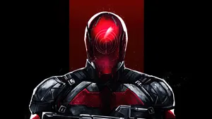 Red Hood With Shiny Helmet Wallpaper