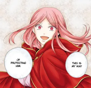 Red Hooded Anime Character Laughing Wallpaper