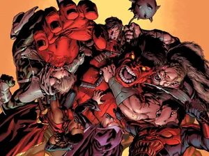 Red Hulk Rampage Wallpaper