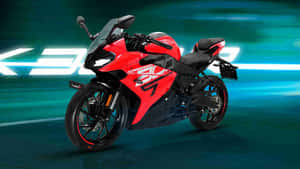 Red Keeway Sportbike Showcase Wallpaper