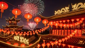 Red Lantern Festival Celebration Wallpaper