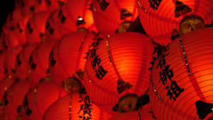 Red Lantern Festival Lights Wallpaper