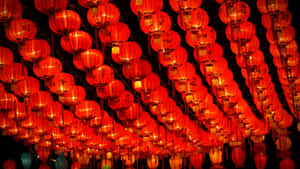 Red Lantern Festival Lights Wallpaper