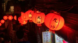 Red Lantern Festival Lights Wallpaper