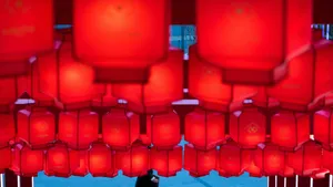 Red Lantern Festival Lights Wallpaper