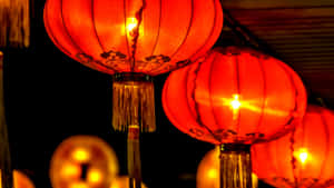 Red Lantern Festival Lights Wallpaper